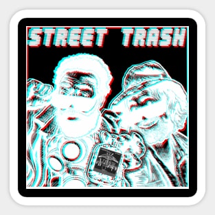 Street Trash negative 3-D Sticker